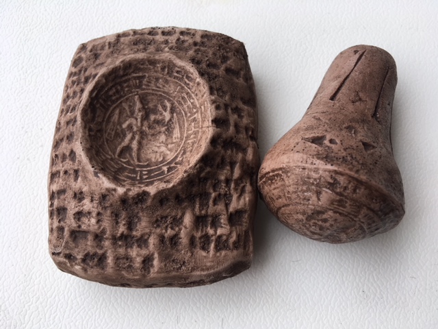 Hittite Tablet & Seal of Ini-Teshub Recreation - Click Image to Close